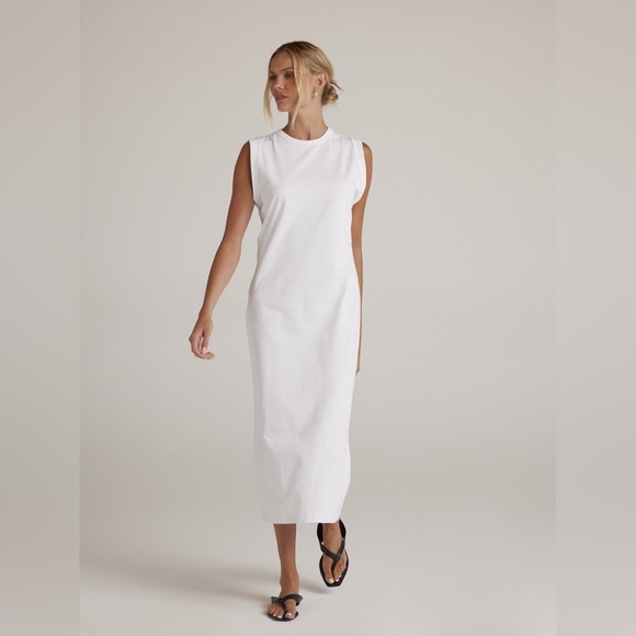 Clyque the label David maxi Small white Normcore minimalist cotton sleeveless - Picture 5 of 15